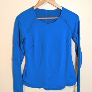 Lululemon Full Tilt Long sleeve Fleece blue Size 4